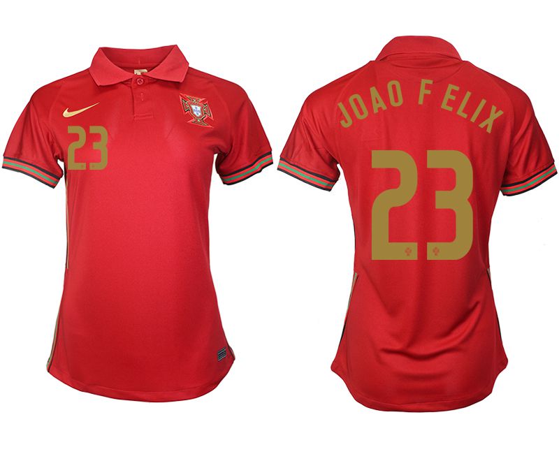 Women 2021-2022 Club Portuga home aaa version red #23 Soccer Jerseys